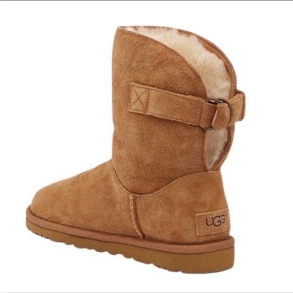 UGG Remora Chestnut Buckle Winter Boot Size 7 - Picture 2 of 12